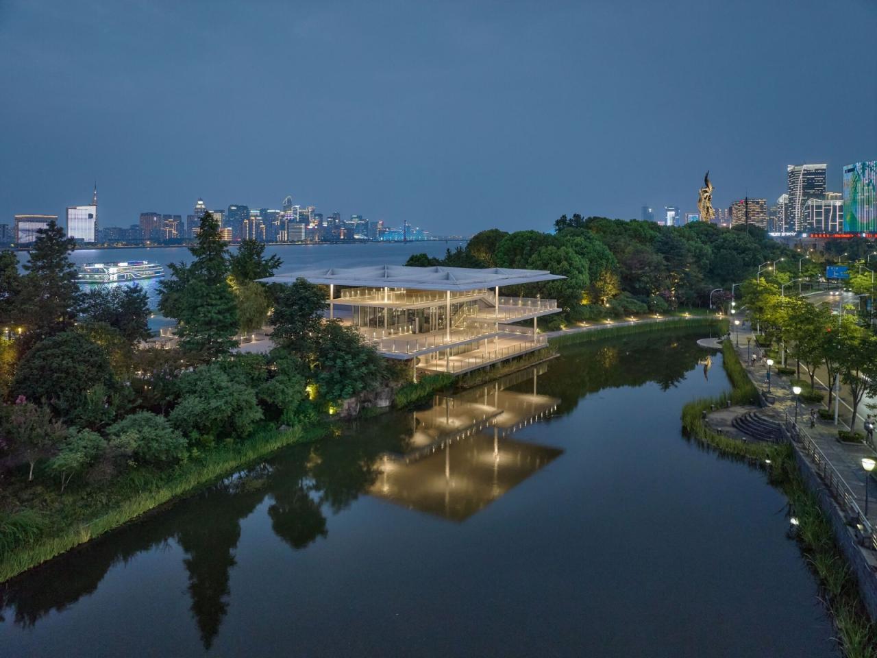 BIM建筑|杭州滨江公共空间·涧石驿与停云驿 / 同济原作设计工作室