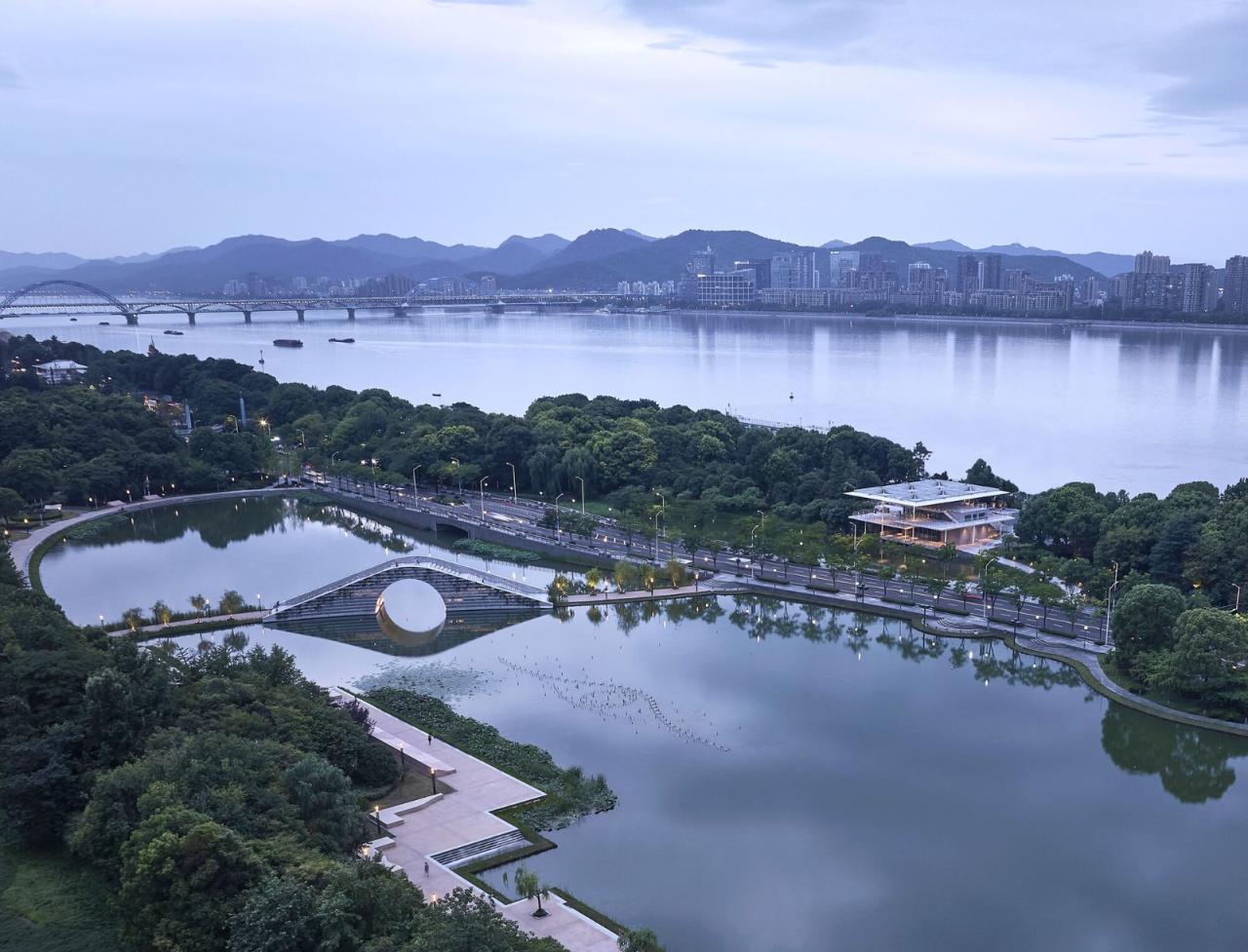 BIM建筑|杭州滨江公共空间·涧石驿与停云驿 / 同济原作设计工作室