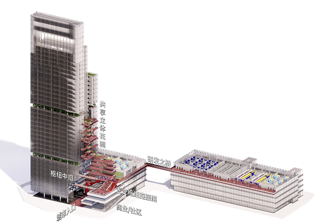 BIM建筑|中标候选方案：深圳宝安客运中心“工业上楼”项目 / SOPA祚诚建筑
