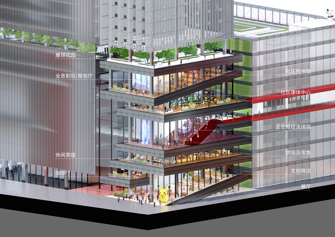 BIM建筑|中标候选方案：深圳宝安客运中心“工业上楼”项目 / SOPA祚诚建筑