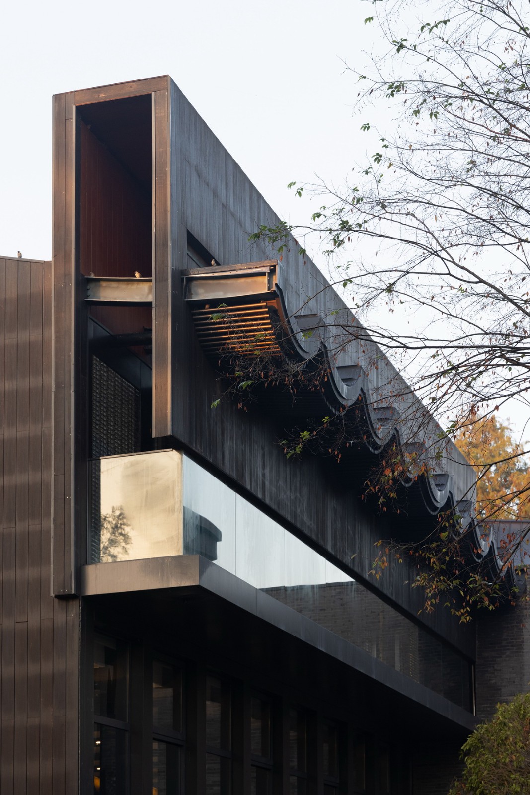 BIM建筑|桐乡濮院红旗漾杉林部落共享餐厅 / 上海严旸建筑设计工作室