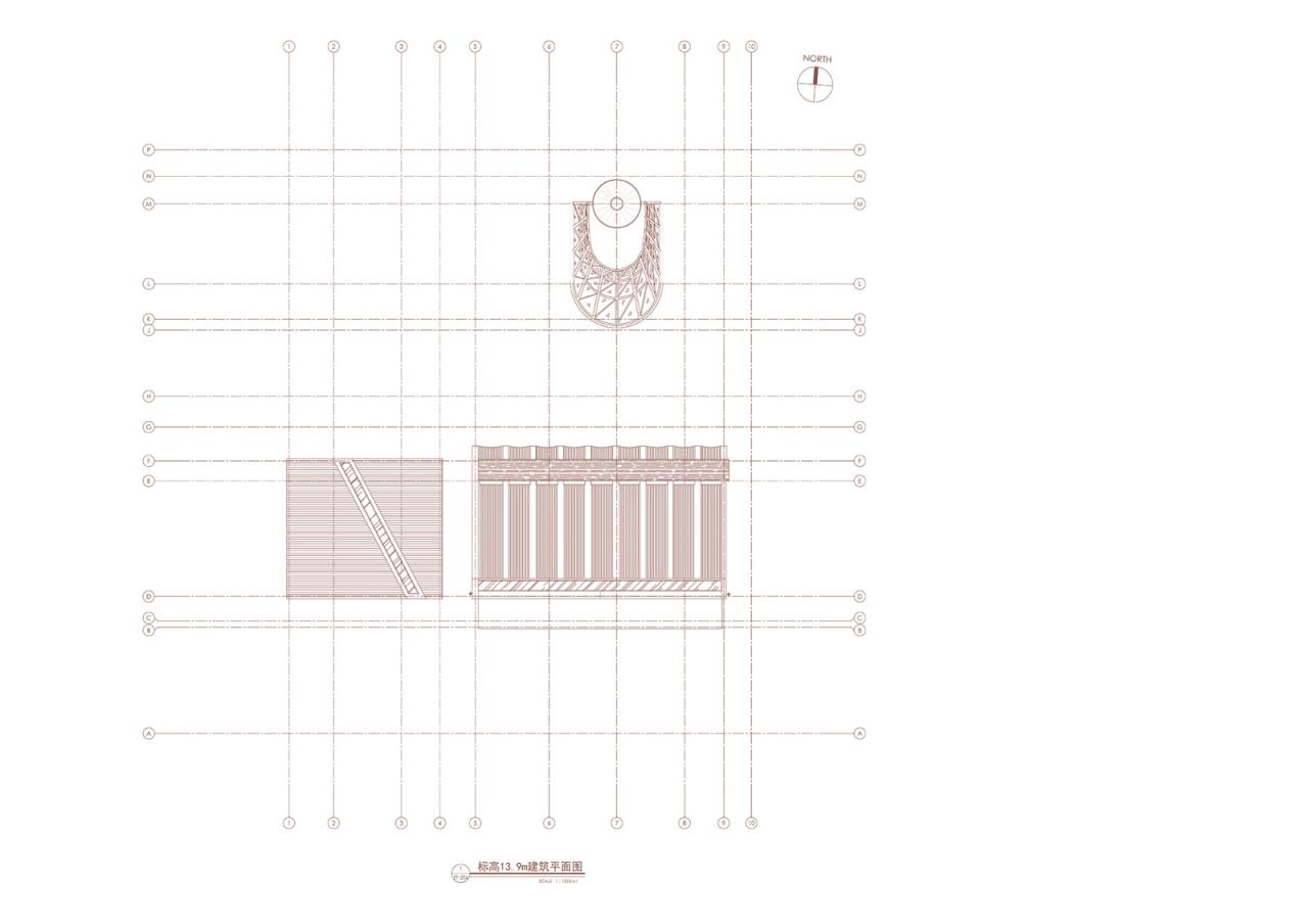 BIM建筑|桐乡濮院红旗漾杉林部落共享餐厅 / 上海严旸建筑设计工作室