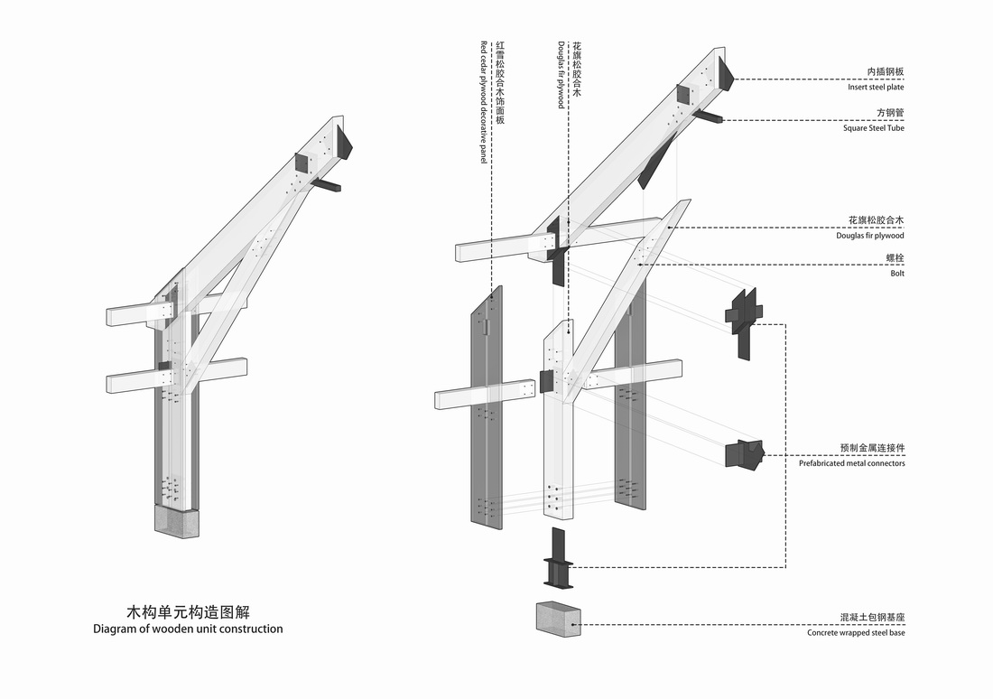 BIM建筑|康县新人字桥及周边商业街更新设计 / 三文建筑 何崴工作室