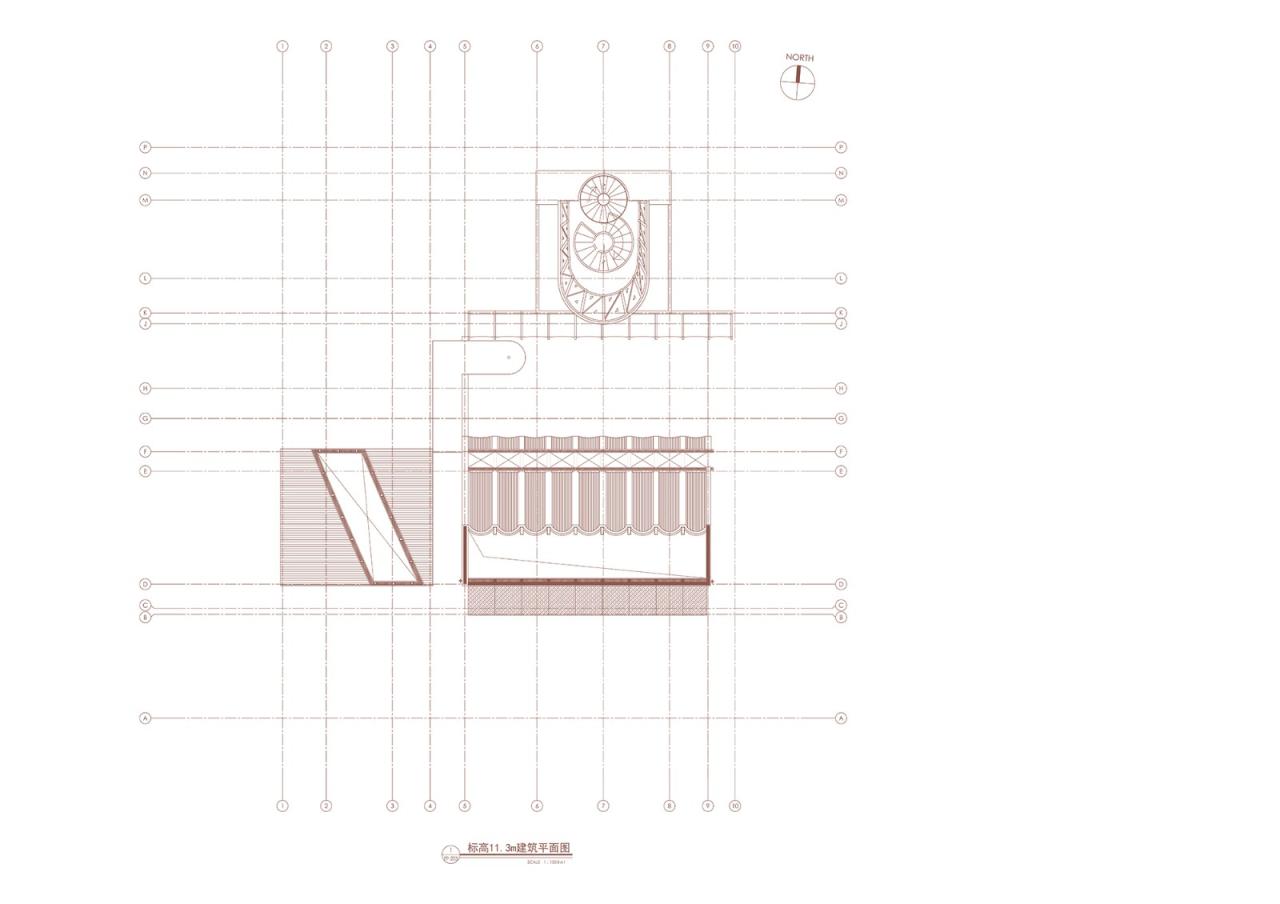 BIM建筑|桐乡濮院红旗漾杉林部落共享餐厅 / 上海严旸建筑设计工作室