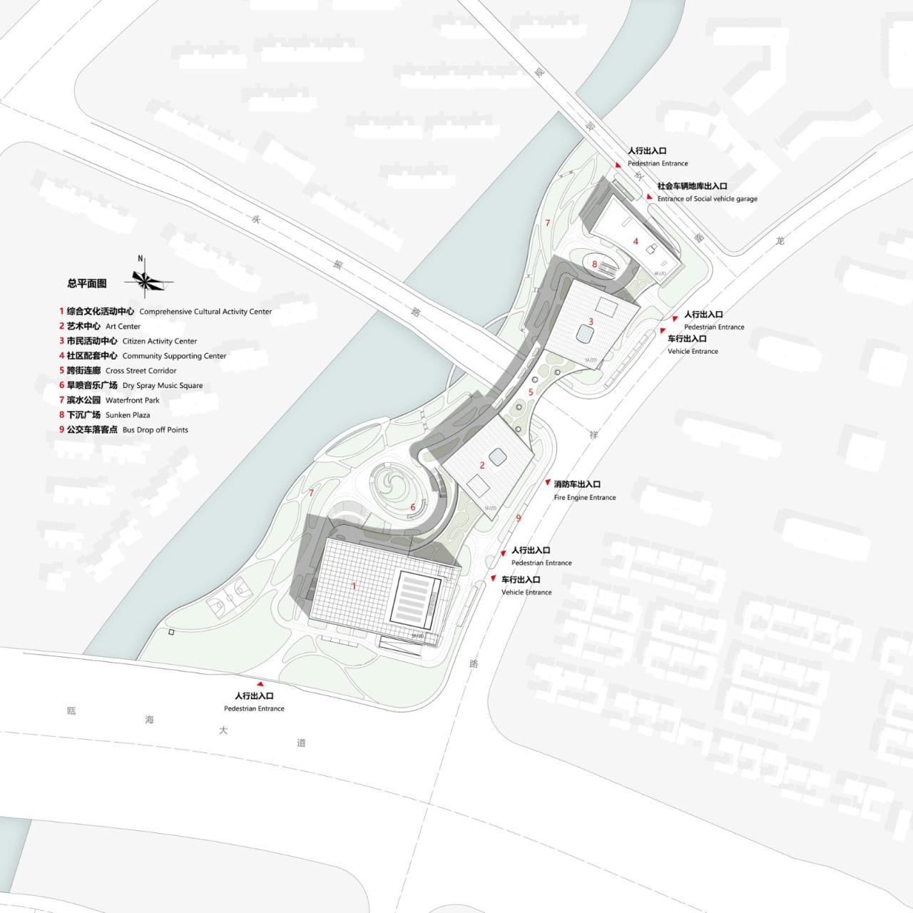 BIM建筑|温州高新文化广场 / 同济大学建筑设计研究院