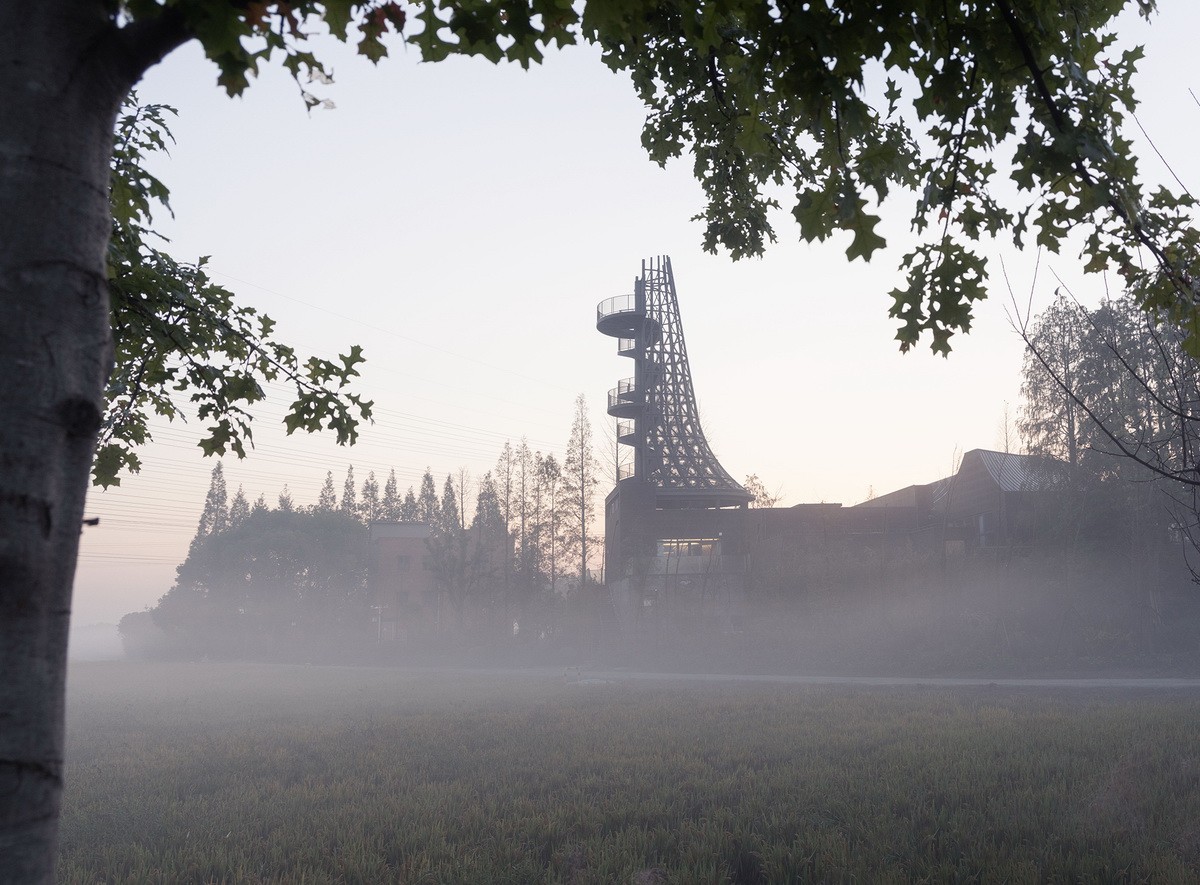BIM建筑|桐乡濮院红旗漾杉林部落共享餐厅 / 上海严旸建筑设计工作室