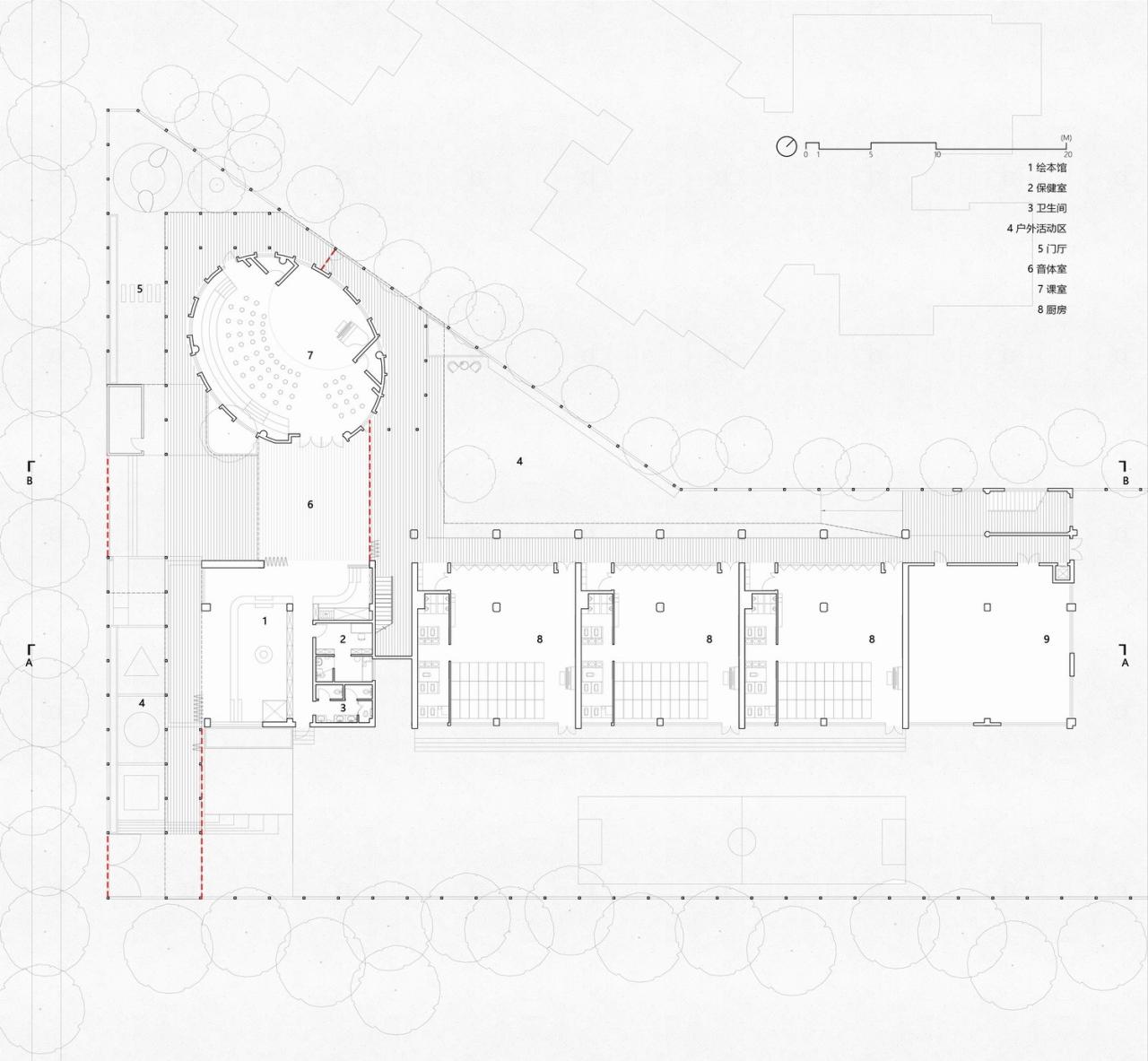 BIM建筑|新安海贝幼儿园改造 / 深圳对角线建筑设计