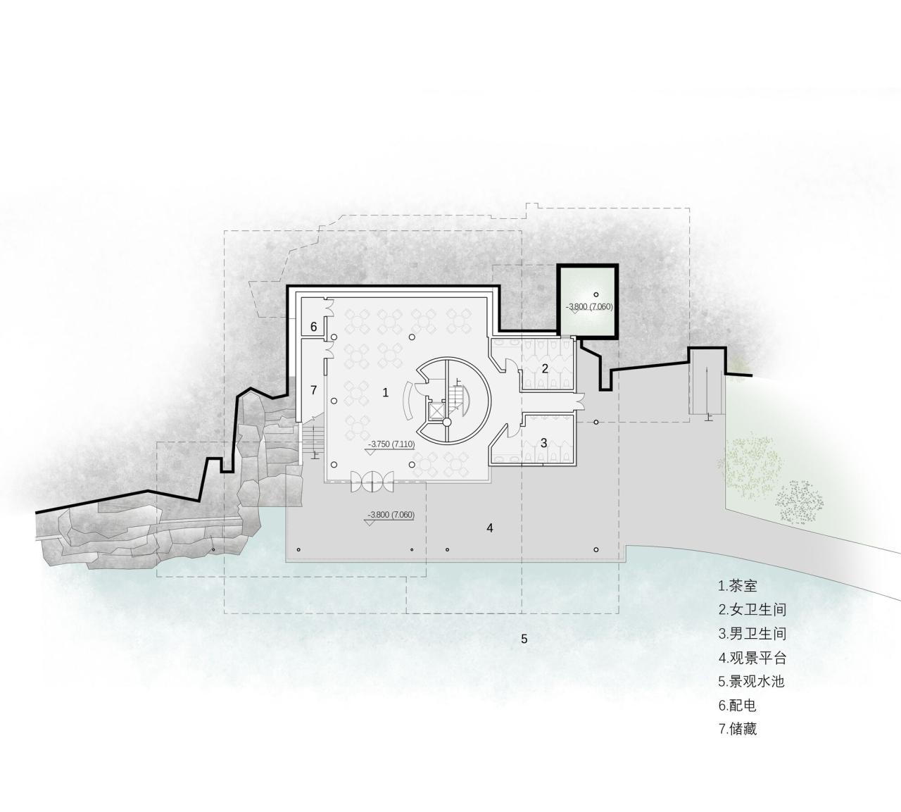 BIM建筑|杭州滨江公共空间·涧石驿与停云驿 / 同济原作设计工作室