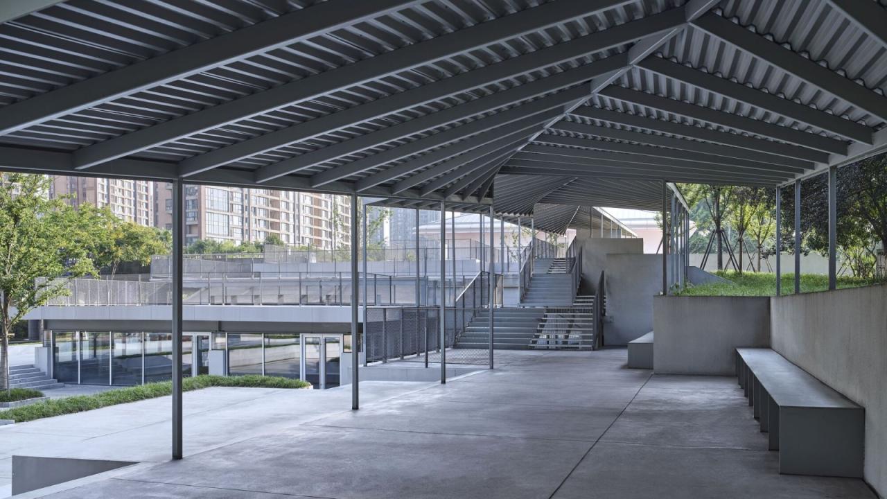 BIM建筑|杭州滨江公共空间·涧石驿与停云驿 / 同济原作设计工作室