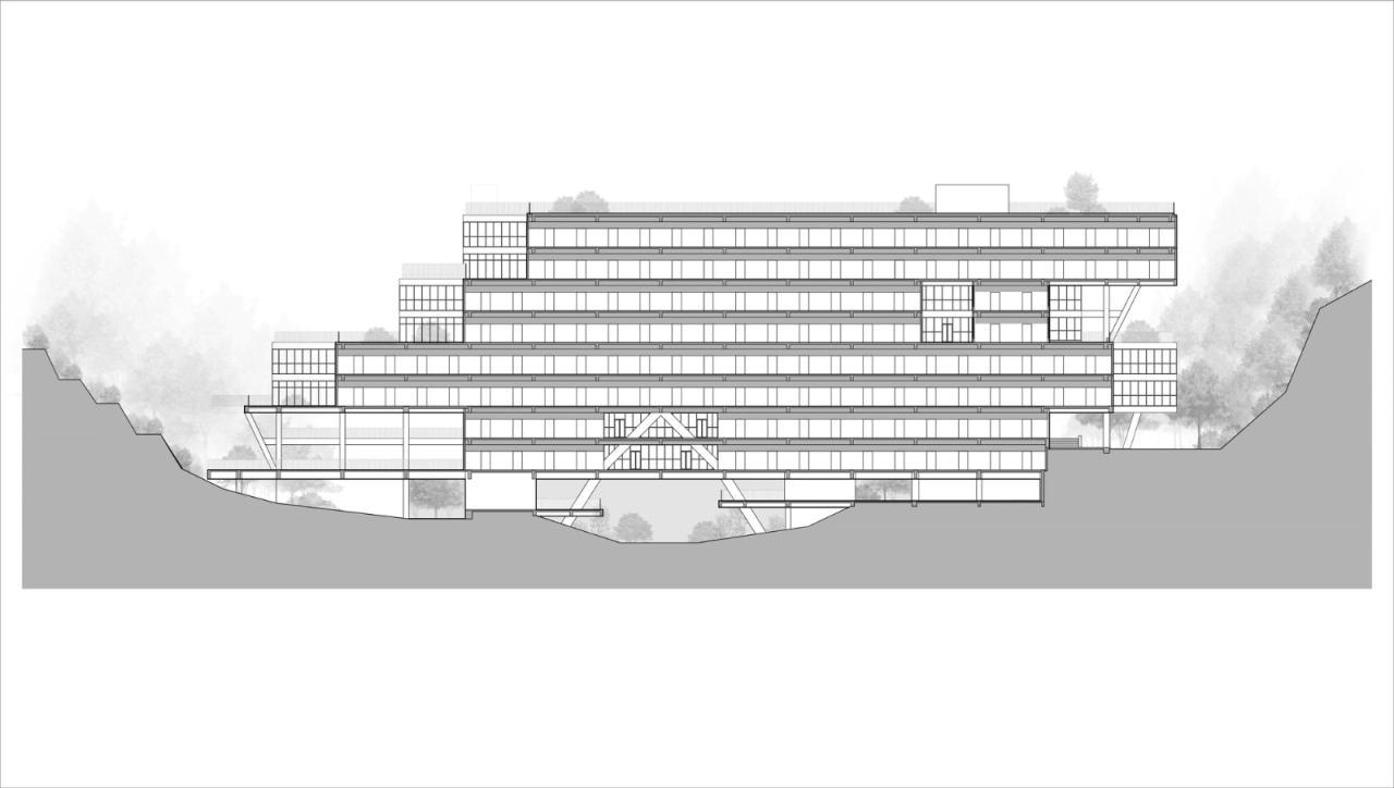 BIM建筑|景德镇艺术职业大学山谷学生公寓 / 清华大学建筑设计研究院