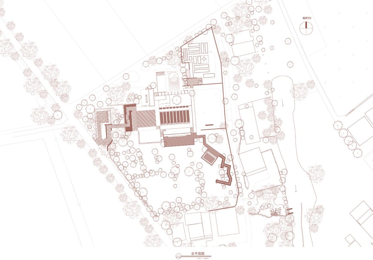 BIM建筑|桐乡濮院红旗漾杉林部落共享餐厅 / 上海严旸建筑设计工作室