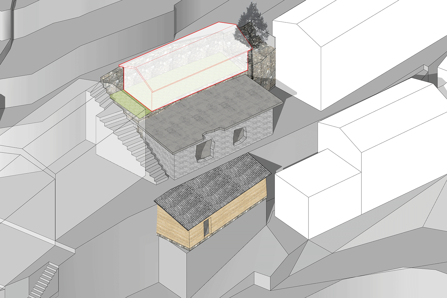 BIM建筑|崖居古村的新生：松阳•飞蔦集二期 / 孟凡浩-line+建筑事务所