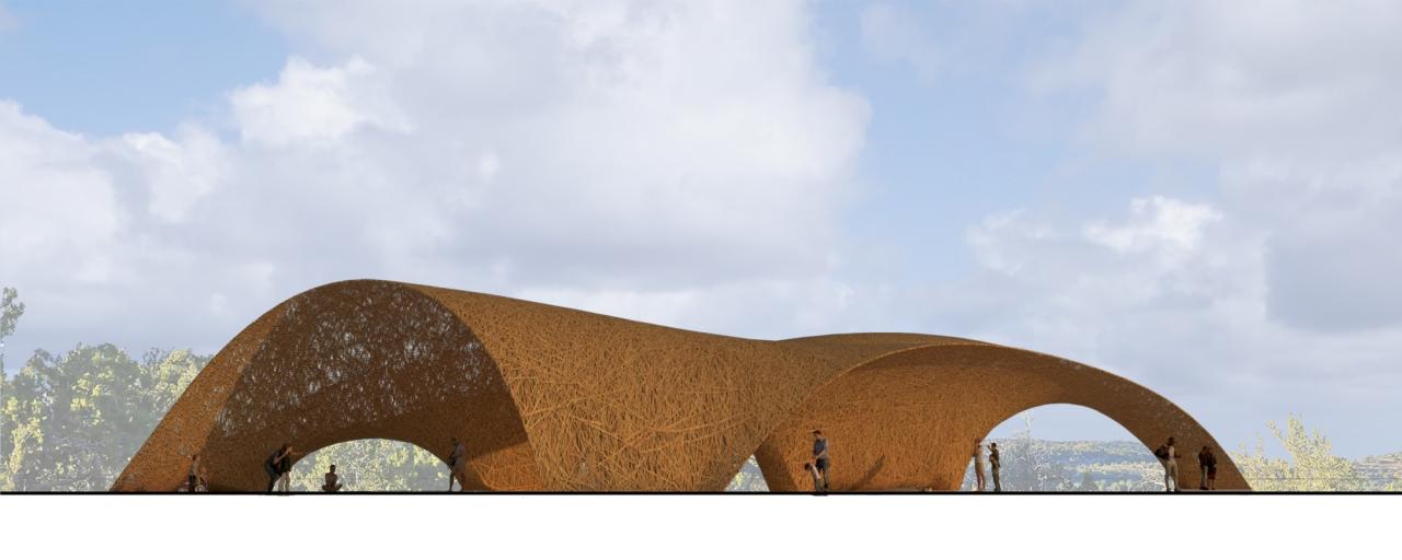 BIM建筑|‘蛹’入口展馆 / Cave Urban