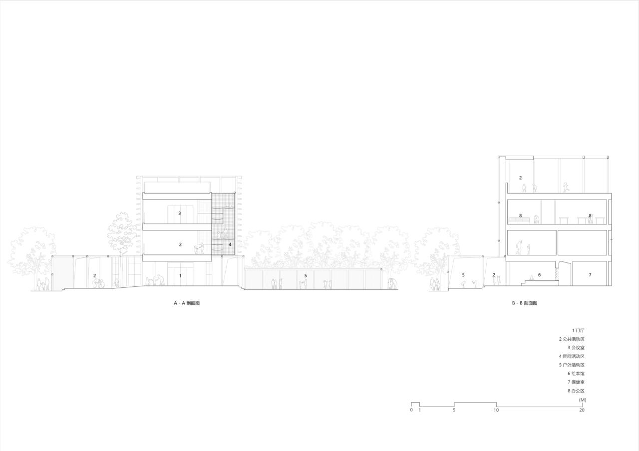 BIM建筑|新安海贝幼儿园改造 / 深圳对角线建筑设计