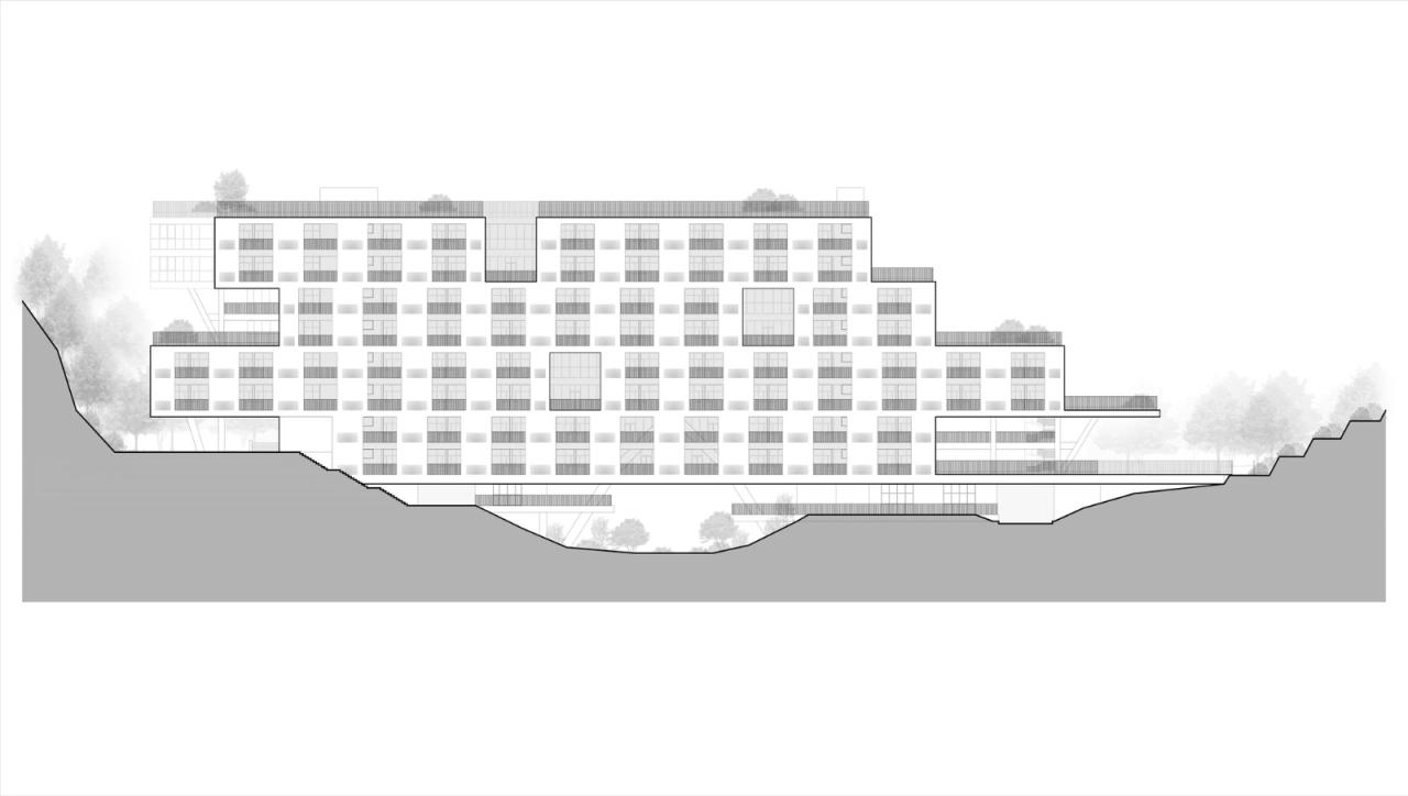 BIM建筑|景德镇艺术职业大学山谷学生公寓 / 清华大学建筑设计研究院