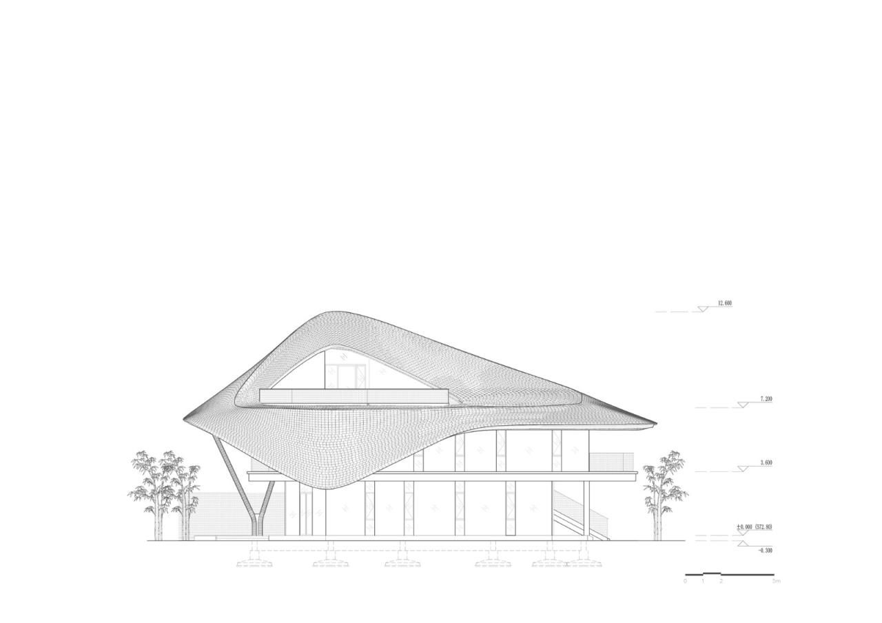 BIM建筑|“林盘云眼” 四川大邑乡村邻里中心 / 创盟国际