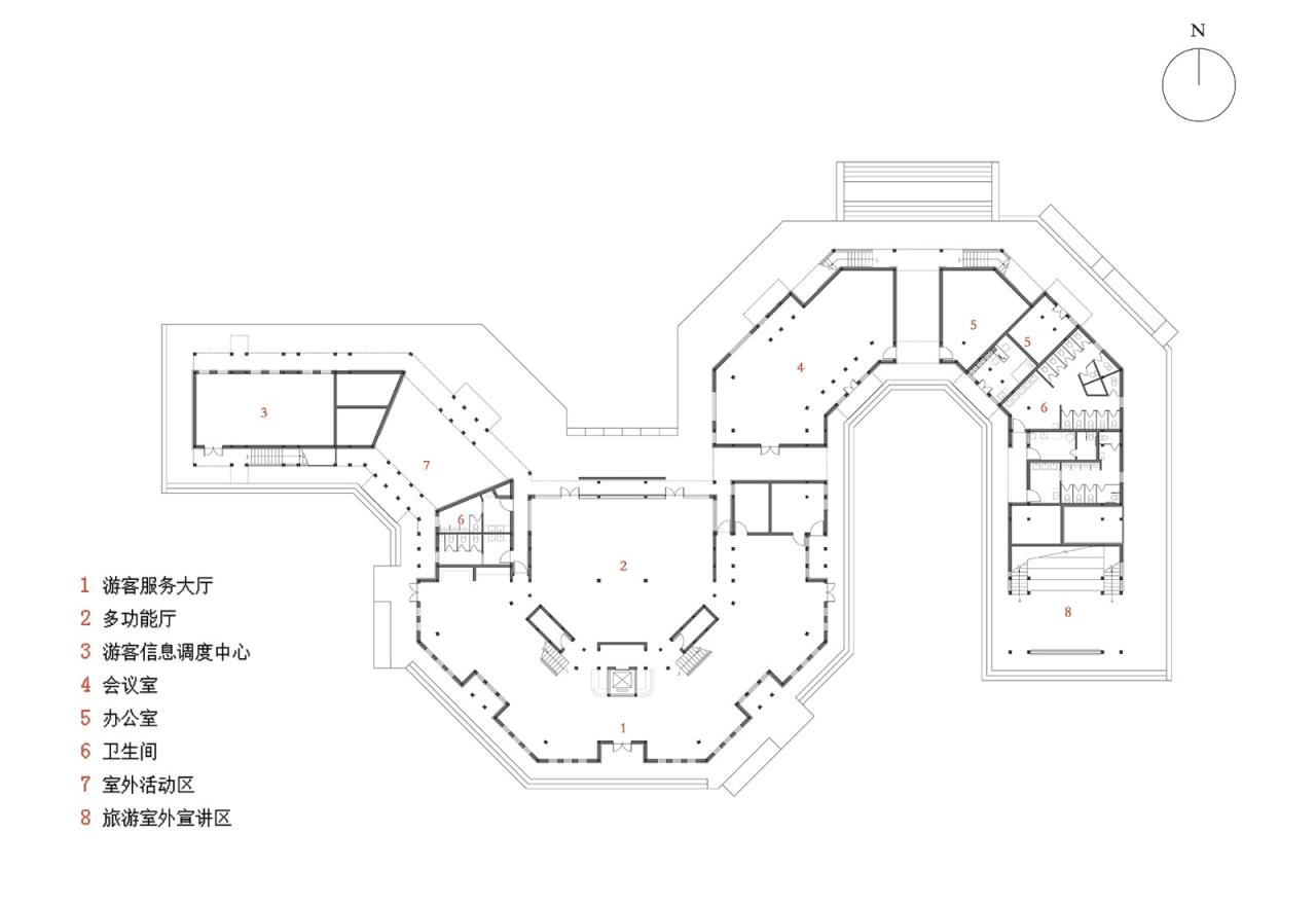 BIM建筑|龙形建筑：康县全域旅游游客集散中心 / 共生建筑Farmerson Architects