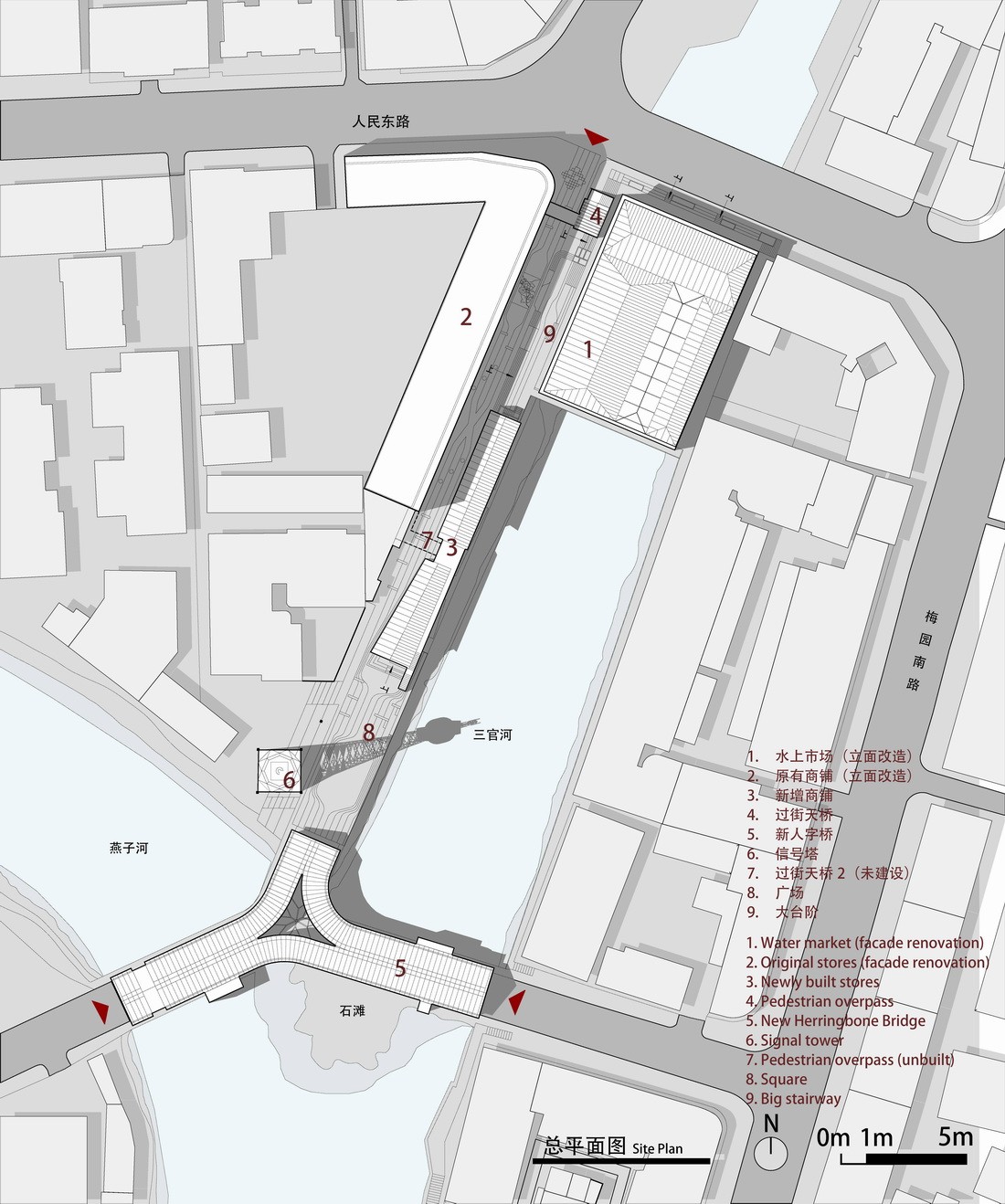 BIM建筑|康县新人字桥及周边商业街更新设计 / 三文建筑 何崴工作室
