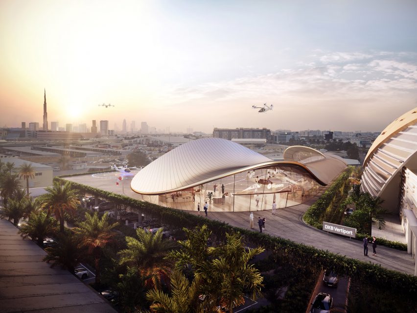 BIM建筑|福斯特为迪拜“空中出租车”设计航站楼