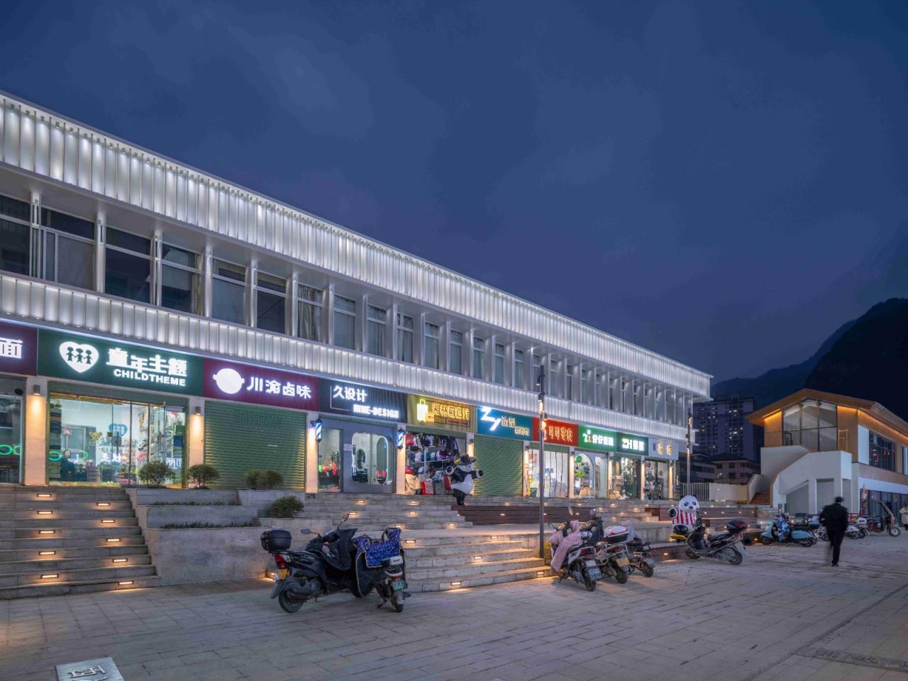 BIM建筑|康县新人字桥及周边商业街更新设计 / 三文建筑 何崴工作室