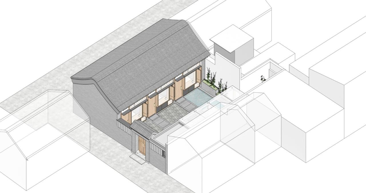 BIM建筑|刘海胡同：合院民宿 / 王维仁建筑设计研究室
