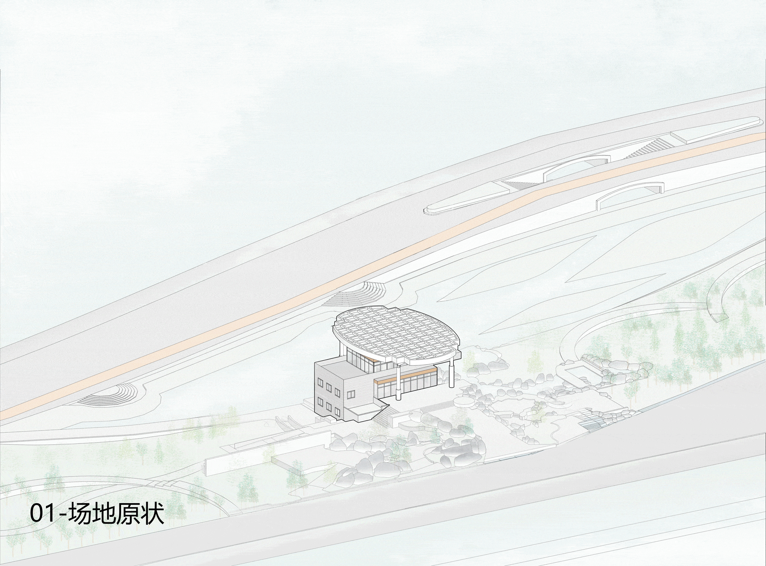 BIM建筑|杭州滨江公共空间·涧石驿与停云驿 / 同济原作设计工作室