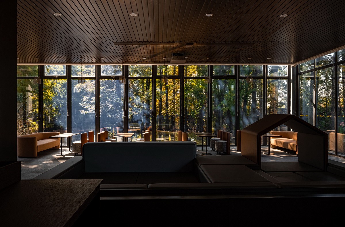 BIM建筑|桐乡濮院红旗漾杉林部落共享餐厅 / 上海严旸建筑设计工作室