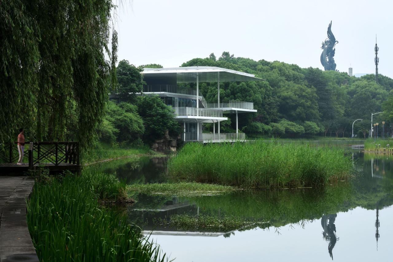 BIM建筑|杭州滨江公共空间·涧石驿与停云驿 / 同济原作设计工作室