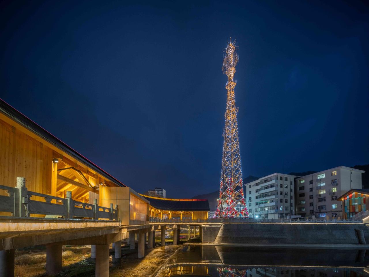 BIM建筑|康县新人字桥及周边商业街更新设计 / 三文建筑 何崴工作室