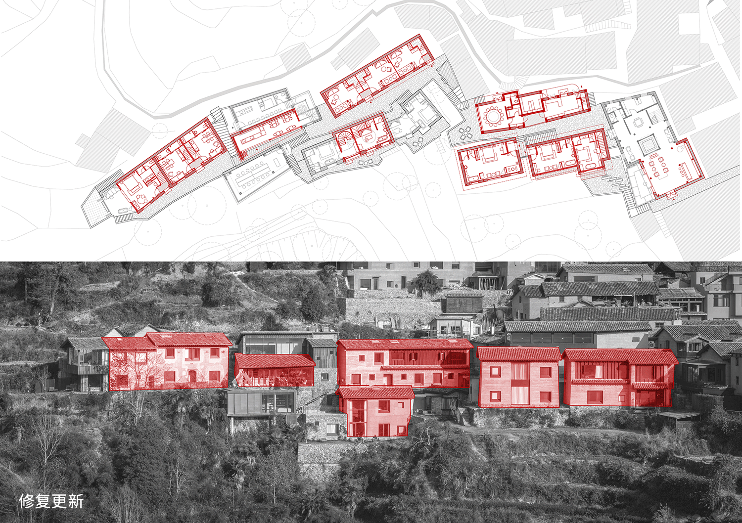 BIM建筑|崖居古村的新生：松阳•飞蔦集二期 / 孟凡浩-line+建筑事务所