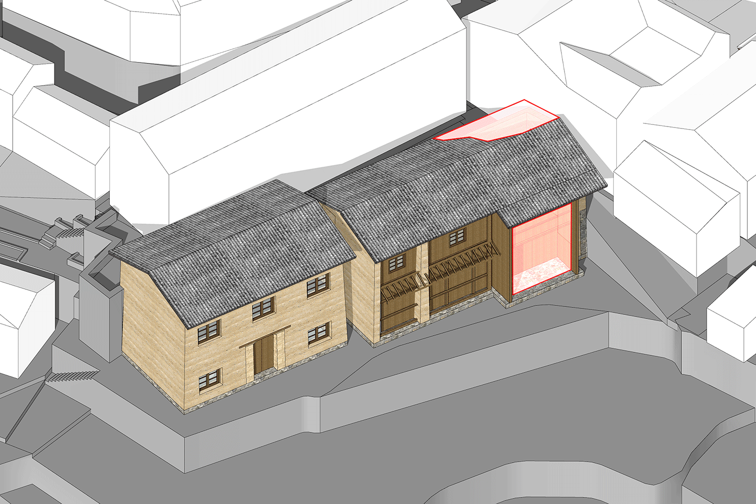 BIM建筑|崖居古村的新生：松阳•飞蔦集二期 / 孟凡浩-line+建筑事务所