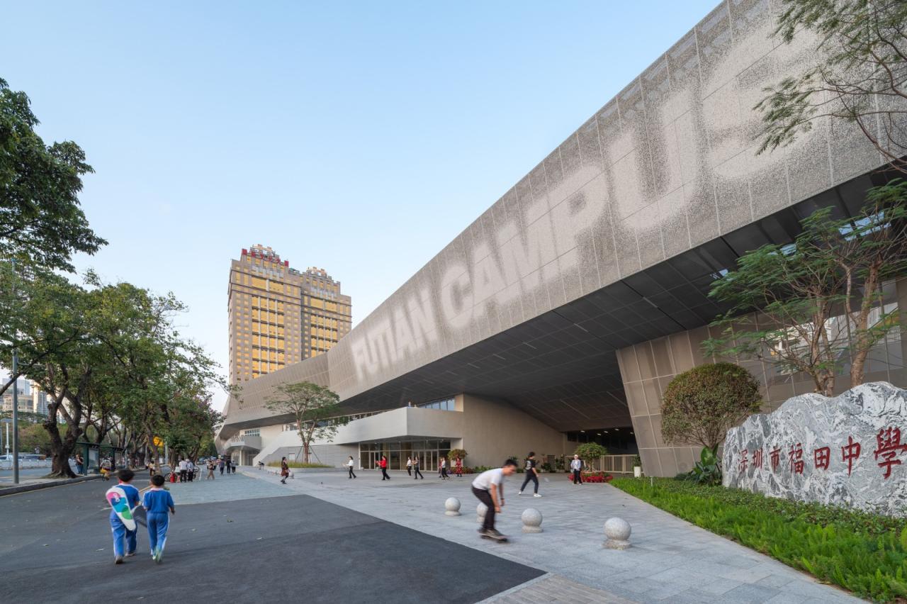 BIM建筑|福田中学校园设计 / reMIX 临界工作室