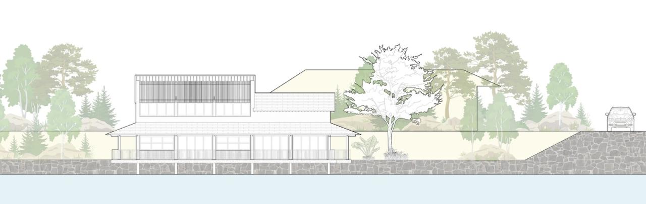 BIM建筑|大沙里乡村咖啡书屋 / 之行建筑