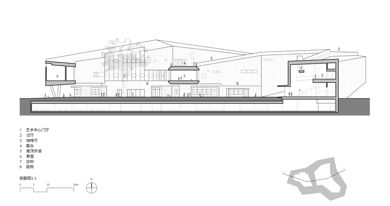 BIM建筑|丽水最大艺术综合体：古堰画乡艺术中心 / 孟凡浩-line+建筑事务所
