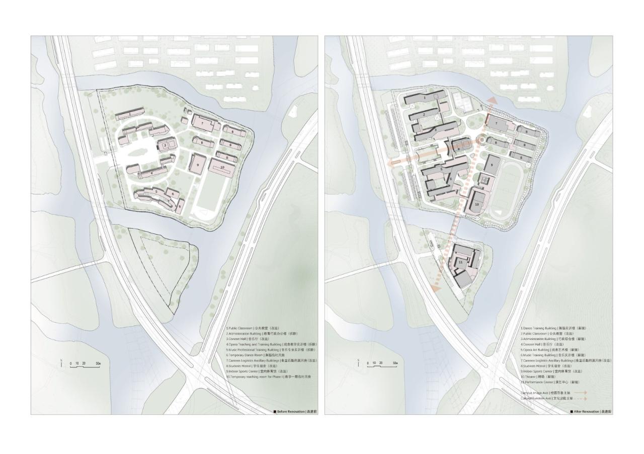BIM建筑|绍兴艺术学校改扩建工程 / 浙江大学建筑设计研究院