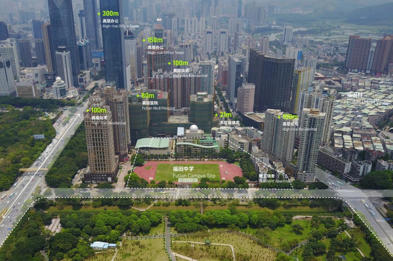 BIM建筑|福田中学校园设计 / reMIX 临界工作室