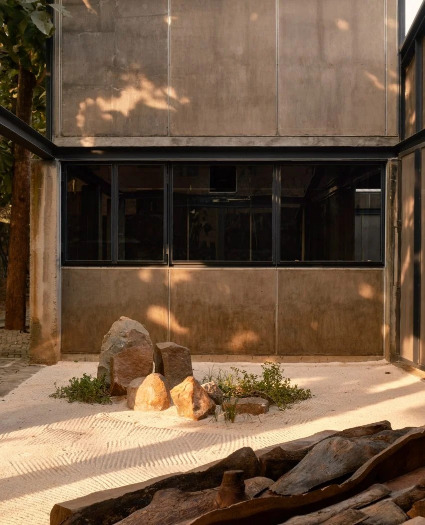 BIM建筑|阿威工作室设计竹屏风的艺术家住宅