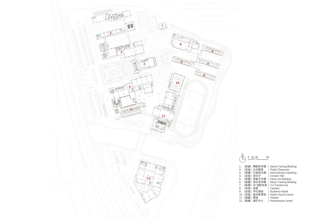 BIM建筑|绍兴艺术学校改扩建工程 / 浙江大学建筑设计研究院