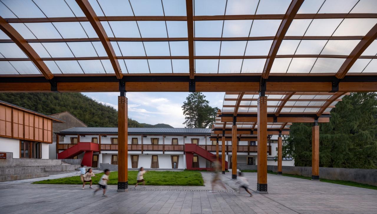 BIM建筑|绍兴孙岙小学改造 / 造作建筑