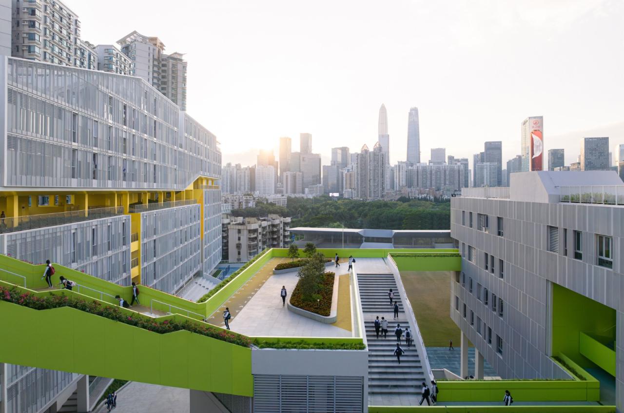 BIM建筑|福田中学校园设计 / reMIX 临界工作室