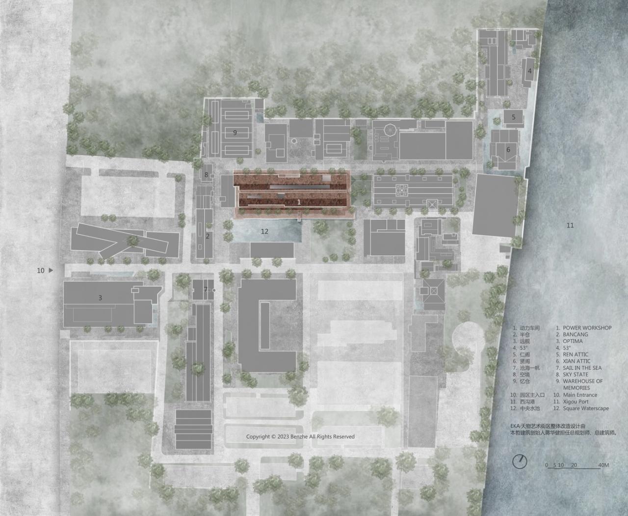 BIM建筑|动力车间 / 本哲建筑