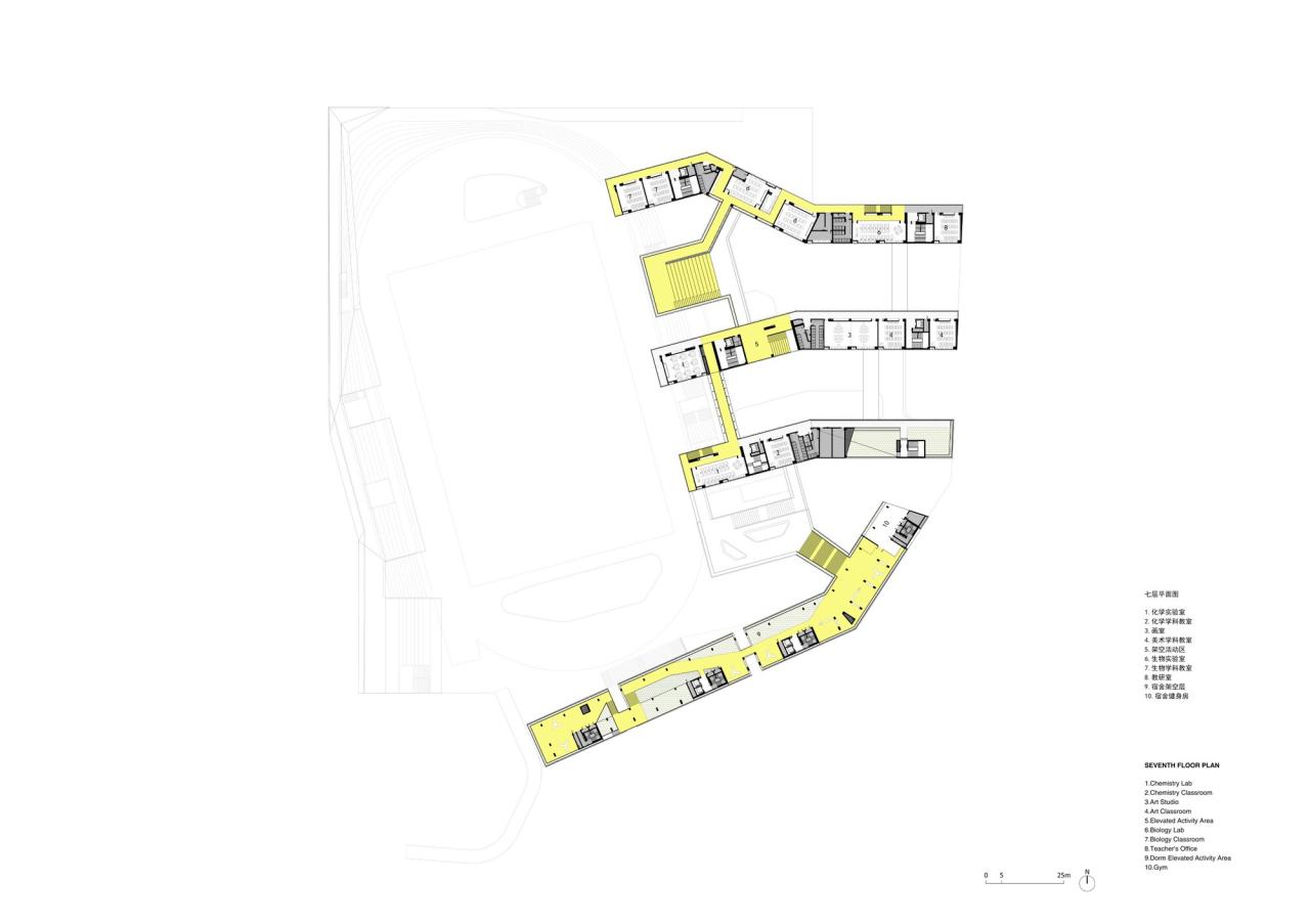 BIM建筑|福田中学校园设计 / reMIX 临界工作室