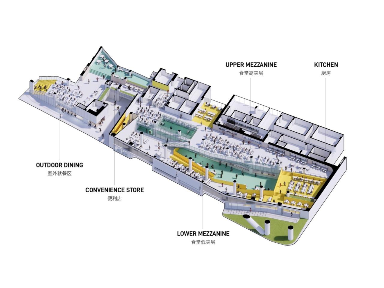 BIM建筑|福田中学校园设计 / reMIX 临界工作室