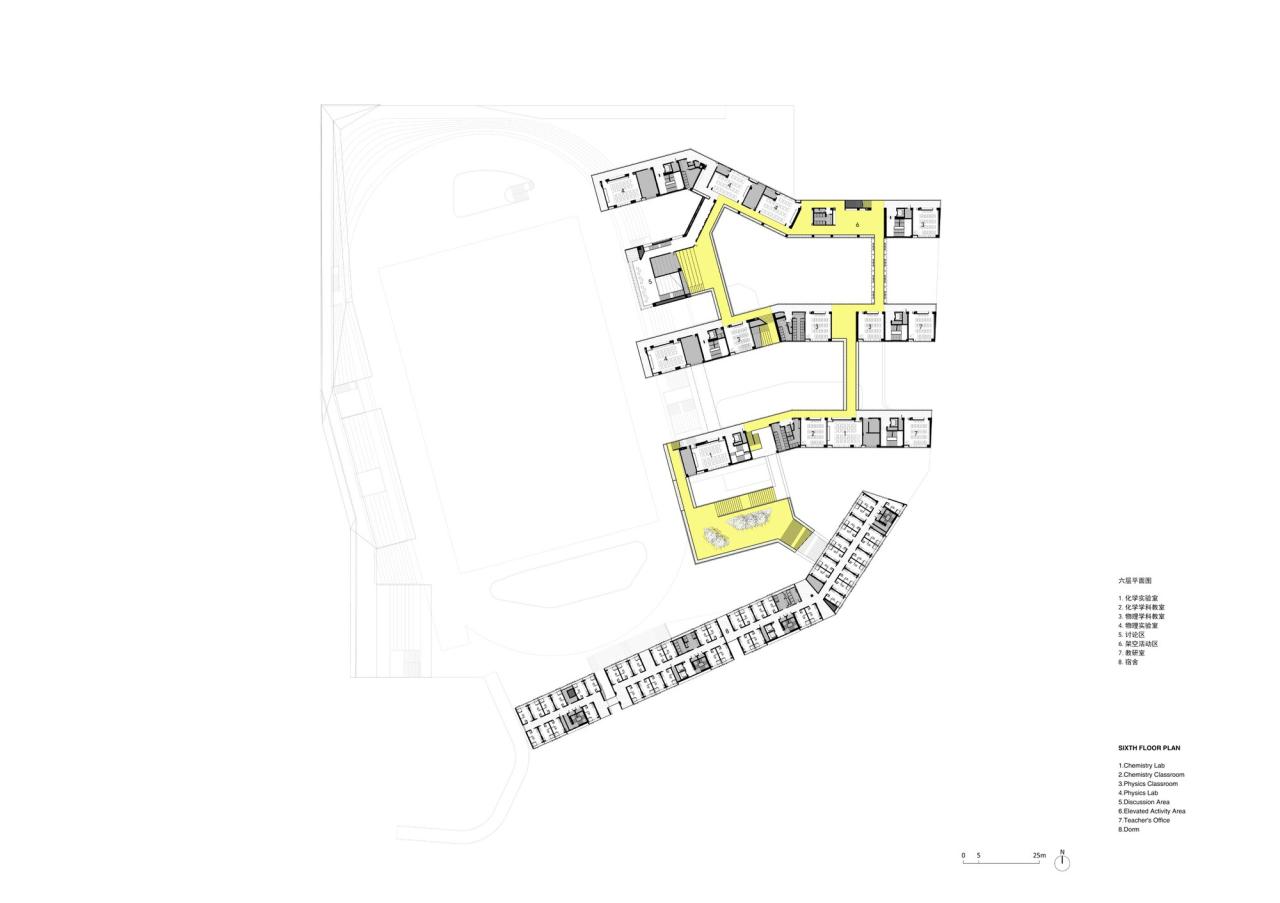 BIM建筑|福田中学校园设计 / reMIX 临界工作室