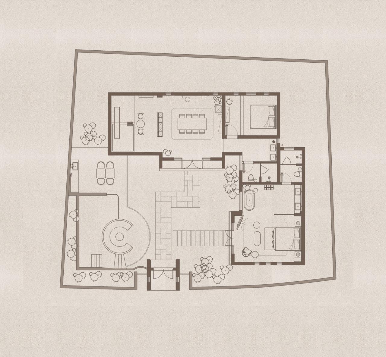 BIM建筑|山口的院子 / 巢羽设计事务所