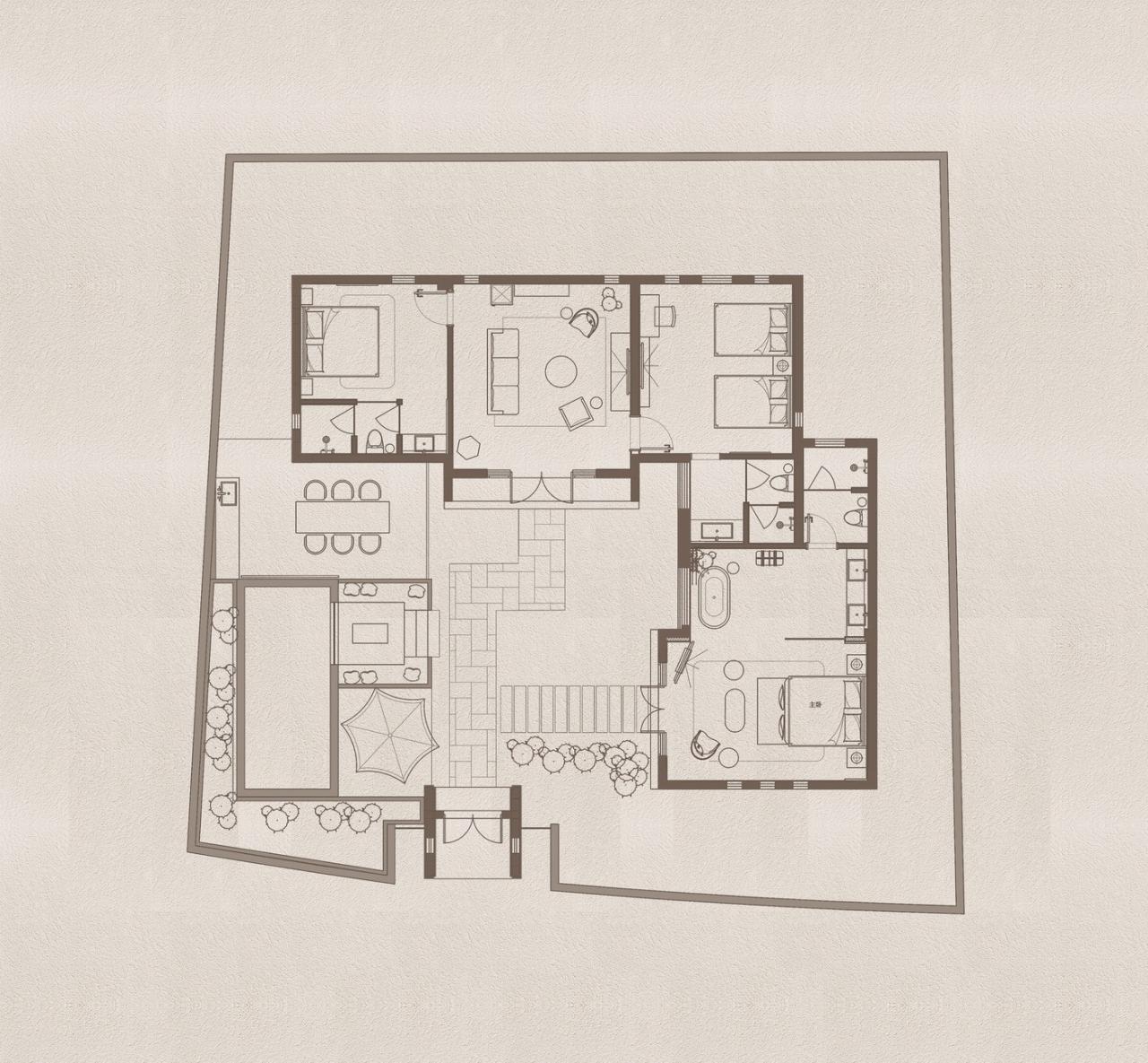 BIM建筑|山口的院子 / 巢羽设计事务所
