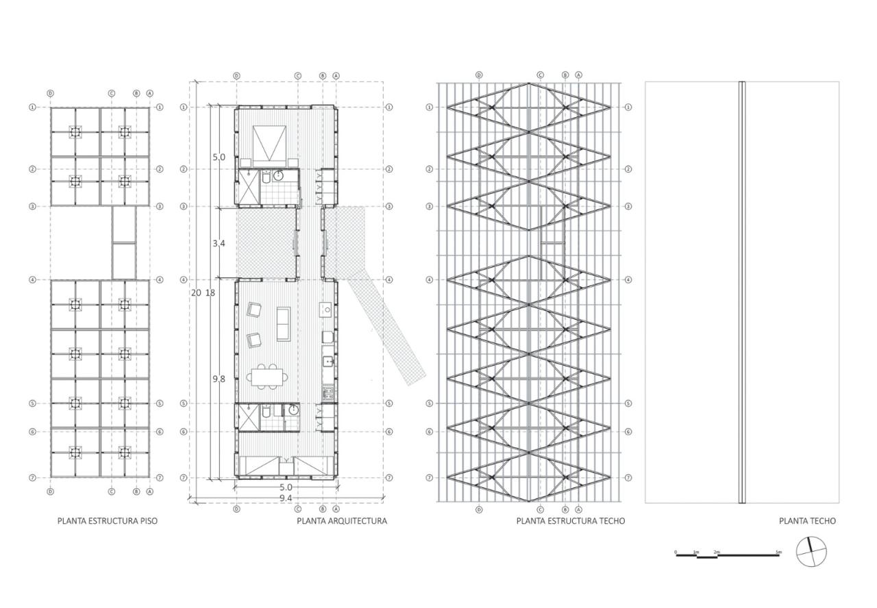BIM建筑|工业化建筑系统原型 / Ignacio Rojas Hirigoyen Arquitectos + The Andes House