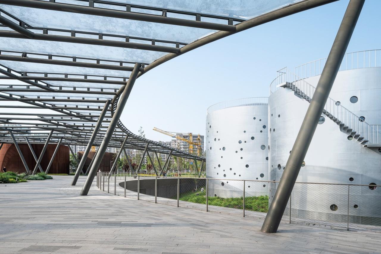 BIM建筑|杭州小河公园 / 隈研吾建筑设计事务所+浙大院