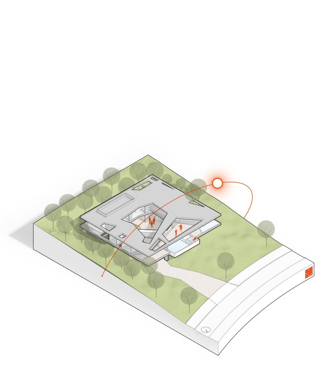 BIM建筑|减法屋 / FGMF