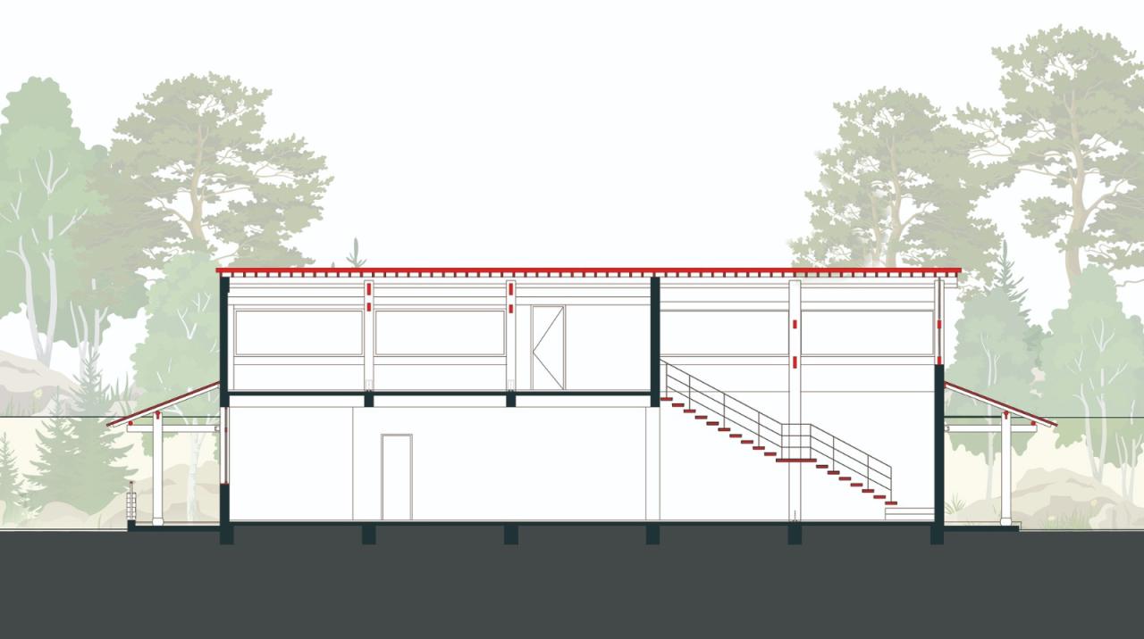 BIM建筑|大沙里乡村咖啡书屋 / 之行建筑